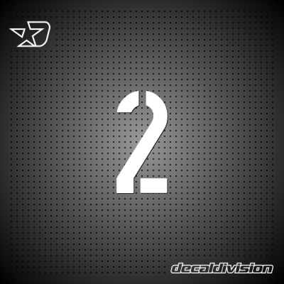 Vinyl Number 2 - DIN STENCIL